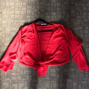 Adorable red tie shirt